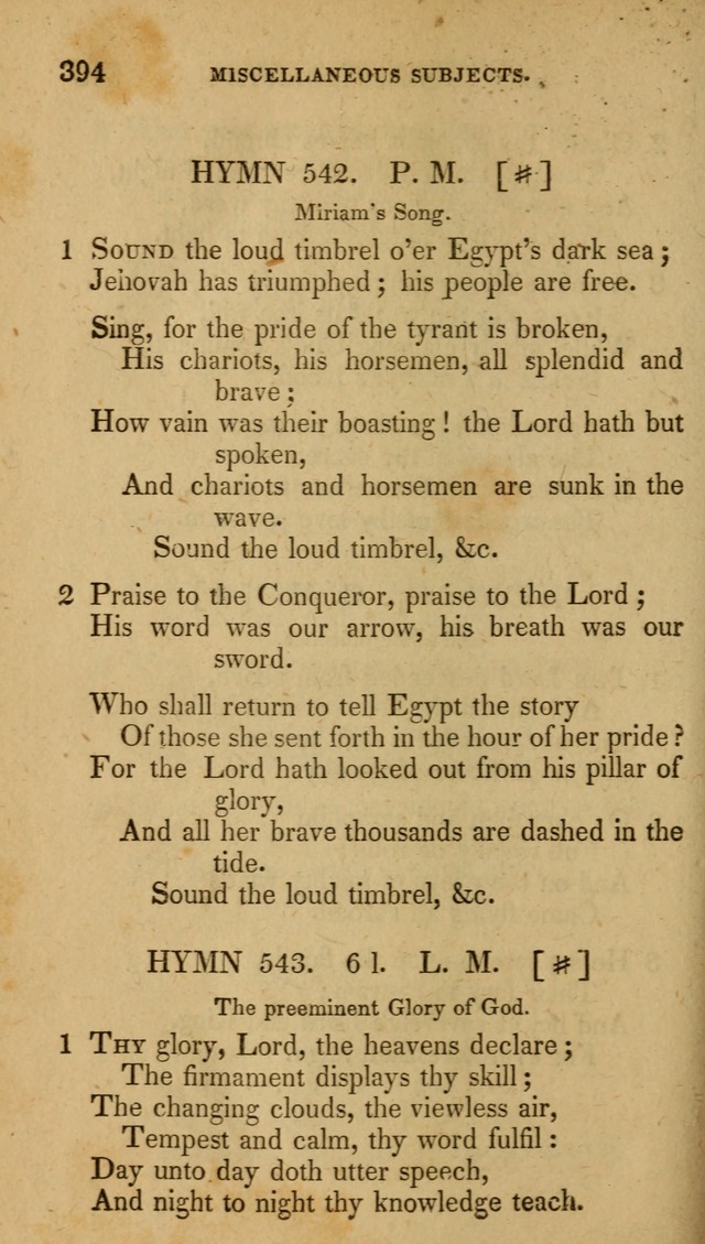 The New Hymn Book, Designed for Universalist Societies: compiled from approved authors, with variations and additions (9th ed.) page 394