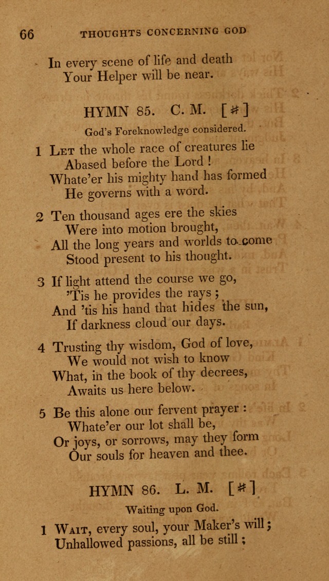 The New Hymn Book, Designed for Universalist Societies: compiled from approved authors, with variations and additions (9th ed.) page 66