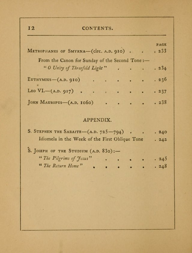 Hymns of the Eastern Church (5th ed.) page 12