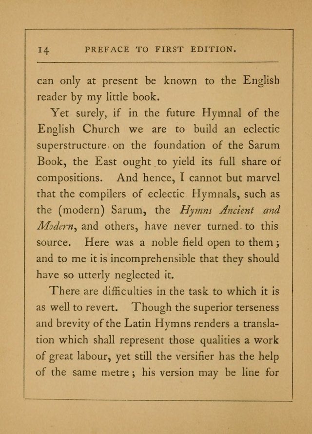 Hymns of the Eastern Church (5th ed.) page 14