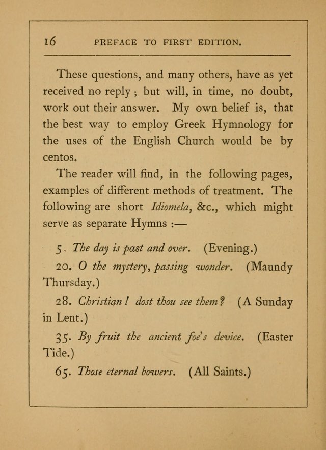 Hymns of the Eastern Church (5th ed.) page 16