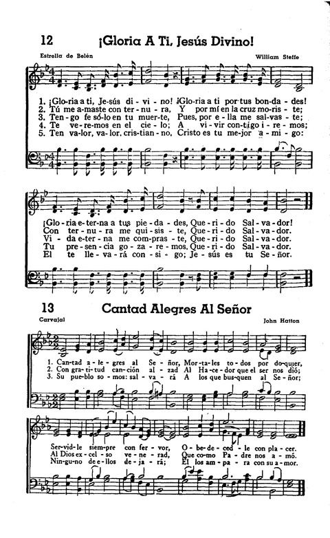 El Nuevo Himnario Popular (Edicion Revisada y Corregida) page 12