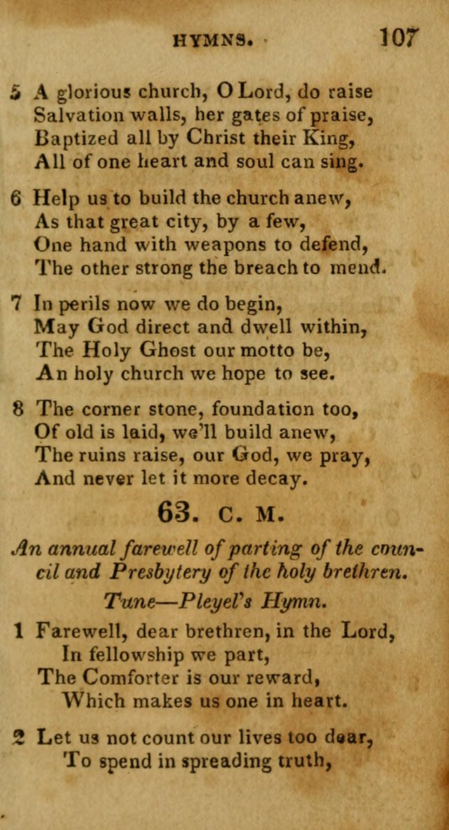 New Hymns and Spiritual songs, on different subjects, to be sung by all the holy brethren, and all that love the Lord page 114