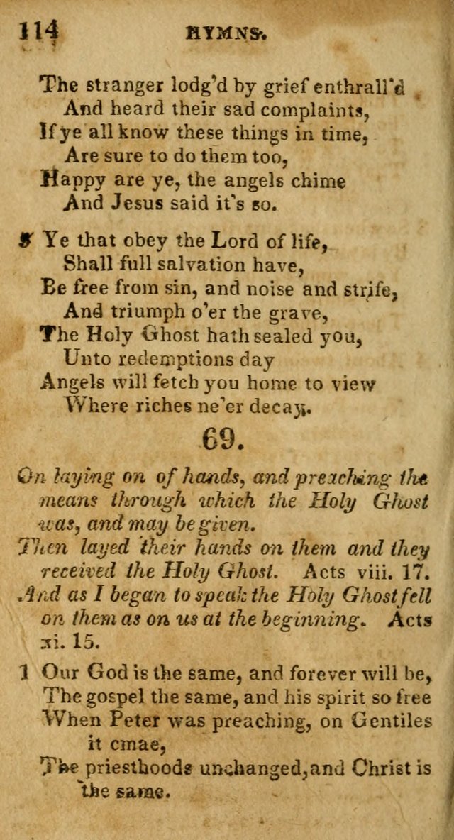 New Hymns and Spiritual songs, on different subjects, to be sung by all the holy brethren, and all that love the Lord page 121