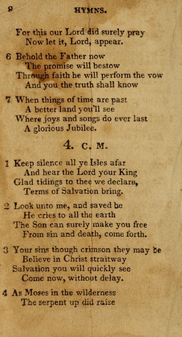 New Hymns and Spiritual songs, on different subjects, to be sung by all the holy brethren, and all that love the Lord page 15