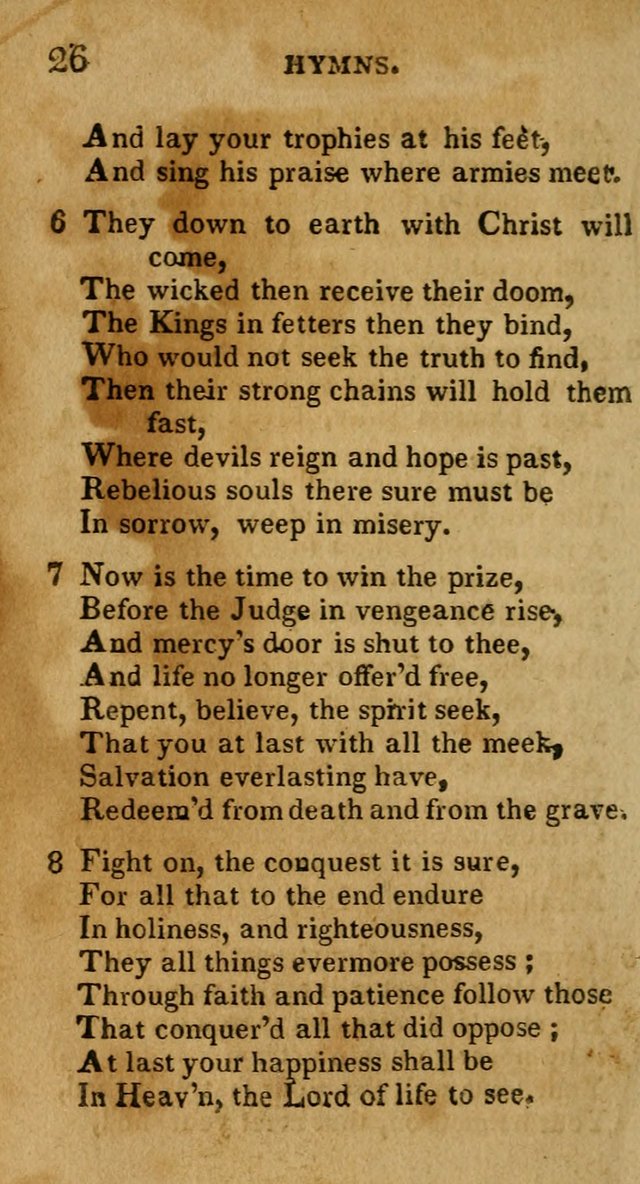 New Hymns and Spiritual songs, on different subjects, to be sung by all the holy brethren, and all that love the Lord page 33