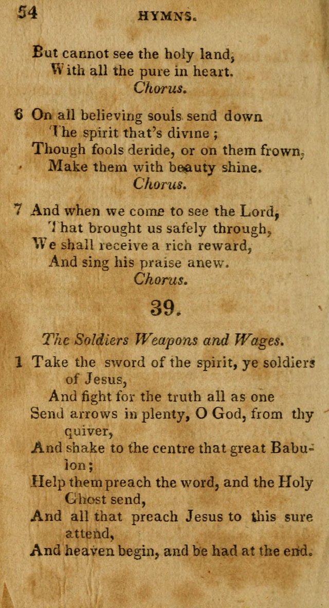 New Hymns and Spiritual songs, on different subjects, to be sung by all the holy brethren, and all that love the Lord page 61