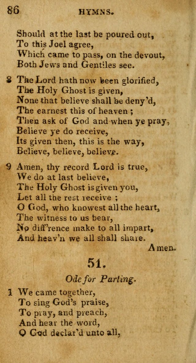 New Hymns and Spiritual songs, on different subjects, to be sung by all the holy brethren, and all that love the Lord page 93