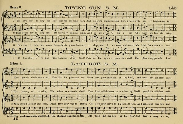 The New Harmonia Sacra: a compilation of genuine church music comprising a great variety of metres, harmonized for four voices (Eighteenth Edition) page 106