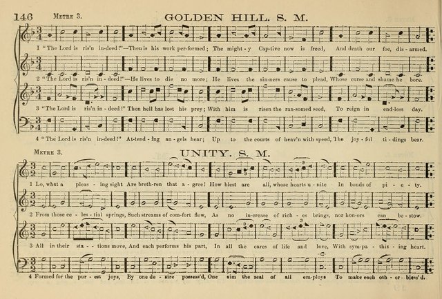 The New Harmonia Sacra: a compilation of genuine church music comprising a great variety of metres, harmonized for four voices (Eighteenth Edition) page 107