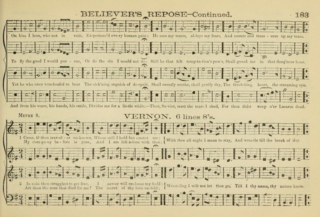 The New Harmonia Sacra: a compilation of genuine church music comprising a great variety of metres, harmonized for four voices (Eighteenth Edition) page 144