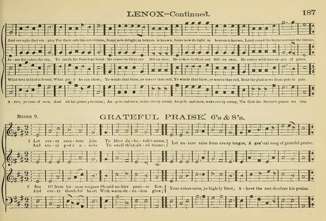 The New Harmonia Sacra: a compilation of genuine church music comprising a great variety of metres, harmonized for four voices (Eighteenth Edition) page 148