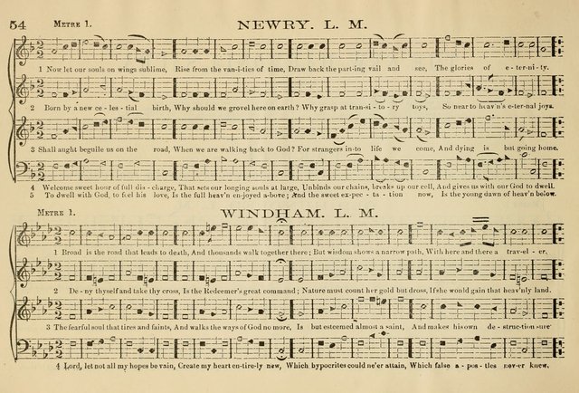 The New Harmonia Sacra: a compilation of genuine church music comprising a great variety of metres, harmonized for four voices (Eighteenth Edition) page 15