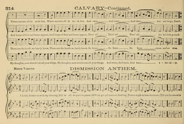 The New Harmonia Sacra: a compilation of genuine church music comprising a great variety of metres, harmonized for four voices (Eighteenth Edition) page 275