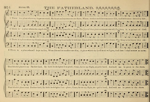 The New Harmonia Sacra: a compilation of genuine church music comprising a great variety of metres, harmonized for four voices (Eighteenth Edition) page 285