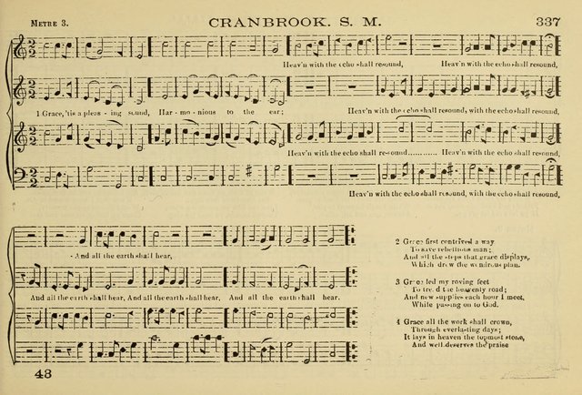 The New Harmonia Sacra: a compilation of genuine church music comprising a great variety of metres, harmonized for four voices (Eighteenth Edition) page 298