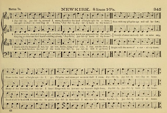 The New Harmonia Sacra: a compilation of genuine church music comprising a great variety of metres, harmonized for four voices (Eighteenth Edition) page 306