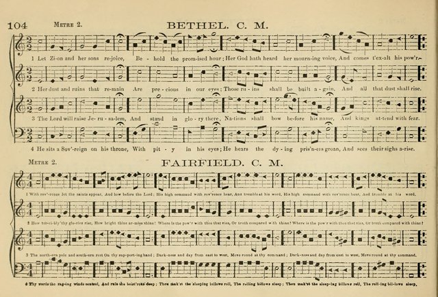 The New Harmonia Sacra: a compilation of genuine church music comprising a great variety of metres, harmonized for four voices (Eighteenth Edition) page 65