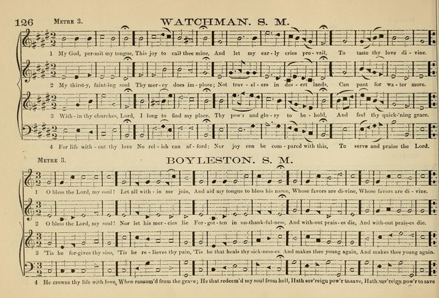 The New Harmonia Sacra: a compilation of genuine church music comprising a great variety of metres, harmonized for four voices (Eighteenth Edition) page 87