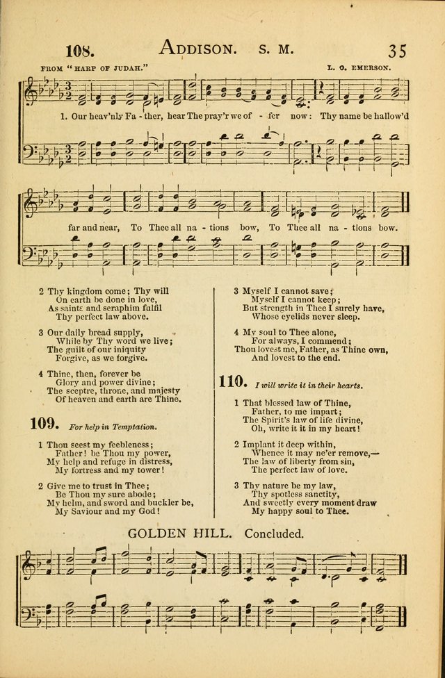 National Hymn and Tune Book: for congregations, schools and the home page 35