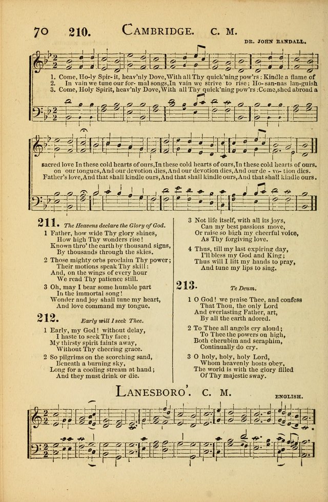 National Hymn and Tune Book: for congregations, schools and the home page 70