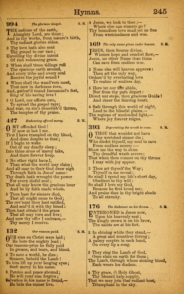 New Hymn and Tune Book: an Offering of Praise for the Use of the African M. E. Zion Church of America page 250