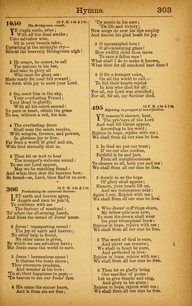 New Hymn and Tune Book: an Offering of Praise for the Use of the African M. E. Zion Church of America page 308