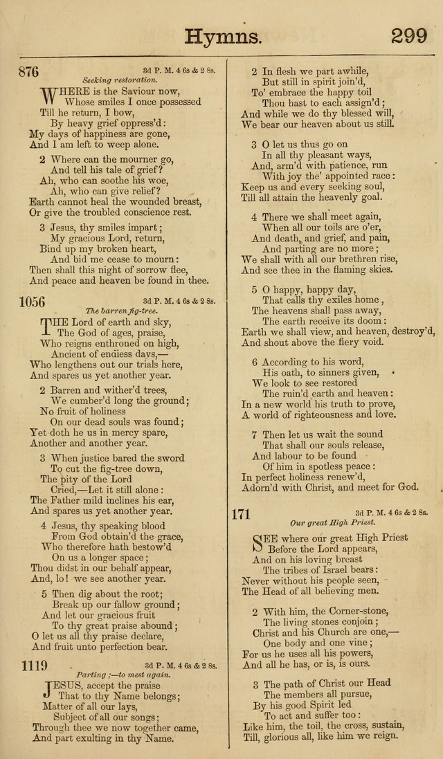 New Hymn and Tune book: an Offering of Praise for the Methodist Episcopal Church page 306