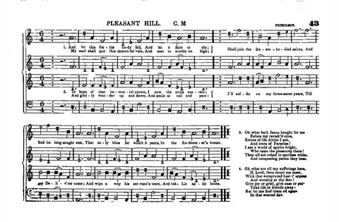 The New Harp of Columbia: a system of musical notation, with a note for each sound, and a shape for each note; containing a variety of most excellent psalm and hymn tunes, odes and anthems, happily... page 46