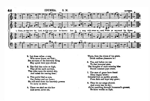 The New Harp of Columbia: a system of musical notation, with a note for each sound, and a shape for each note; containing a variety of most excellent psalm and hymn tunes, odes and anthems, happily... page 47