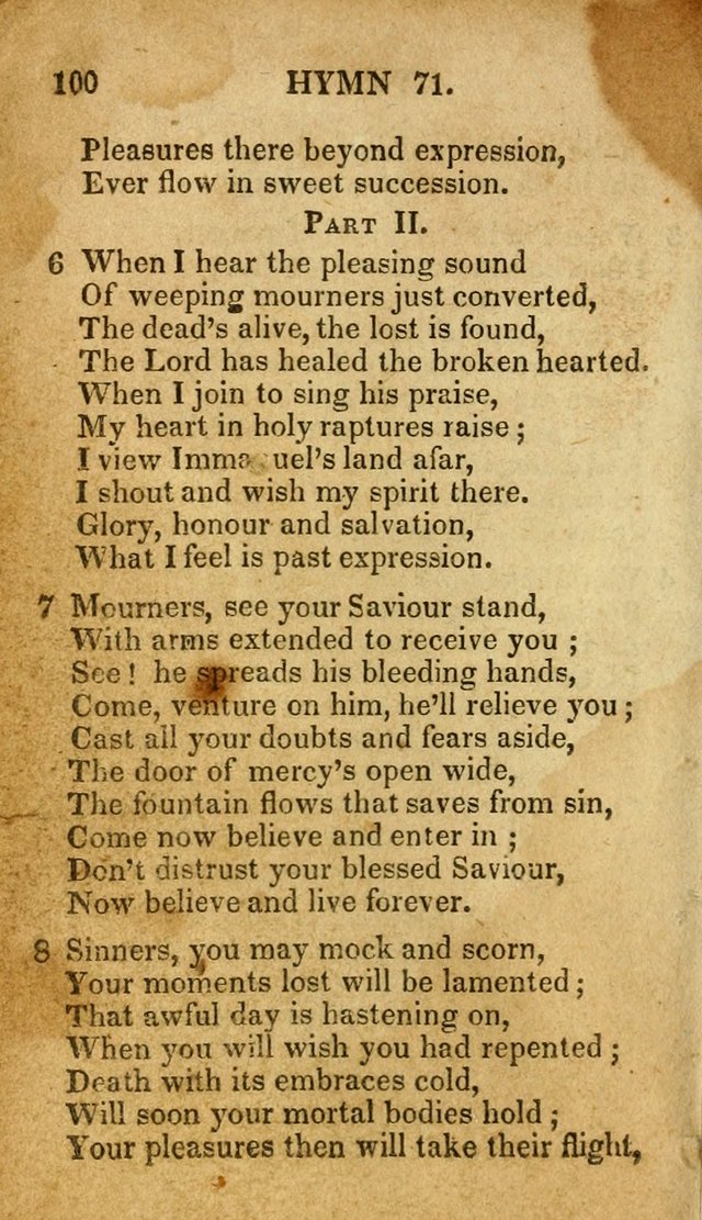 The New and Improved Camp Meeting Hymn Book: being a choice selection of hymns from the most approved authors. Designed to aid in the public and private devotions of Christians page 107