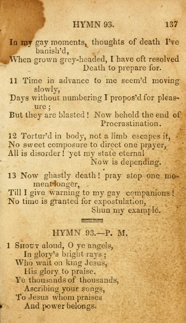 The New and Improved Camp Meeting Hymn Book: being a choice selection of hymns from the most approved authors. Designed to aid in the public and private devotions of Christians page 144