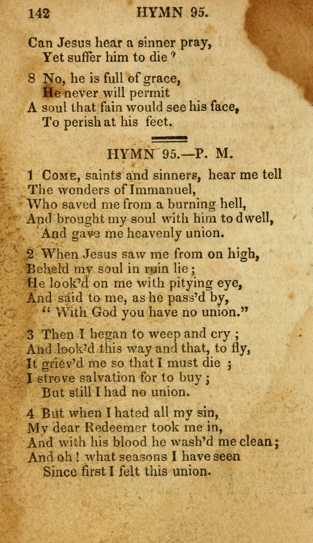 The New and Improved Camp Meeting Hymn Book: being a choice selection of hymns from the most approved authors. Designed to aid in the public and private devotions of Christians page 149