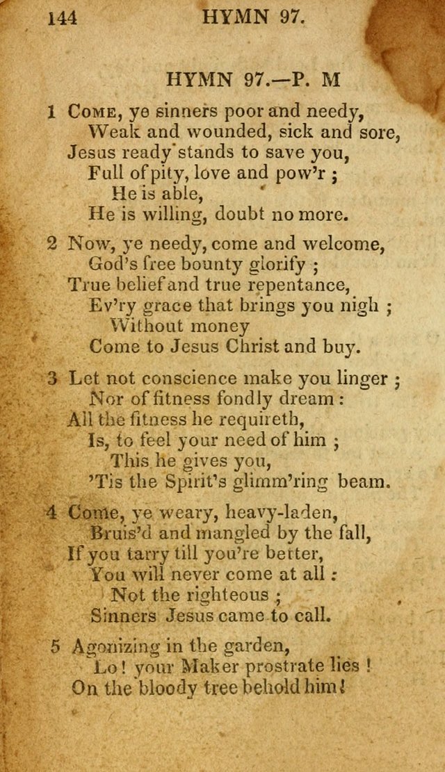 The New and Improved Camp Meeting Hymn Book: being a choice selection of hymns from the most approved authors. Designed to aid in the public and private devotions of Christians page 151