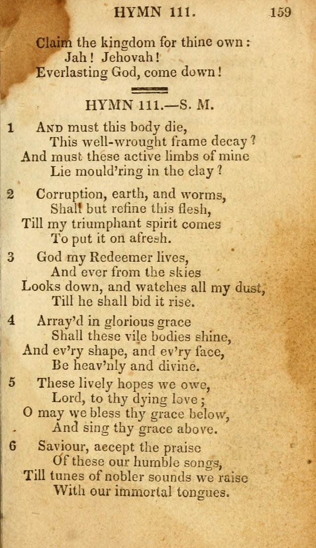 The New and Improved Camp Meeting Hymn Book: being a choice selection of hymns from the most approved authors. Designed to aid in the public and private devotions of Christians page 166