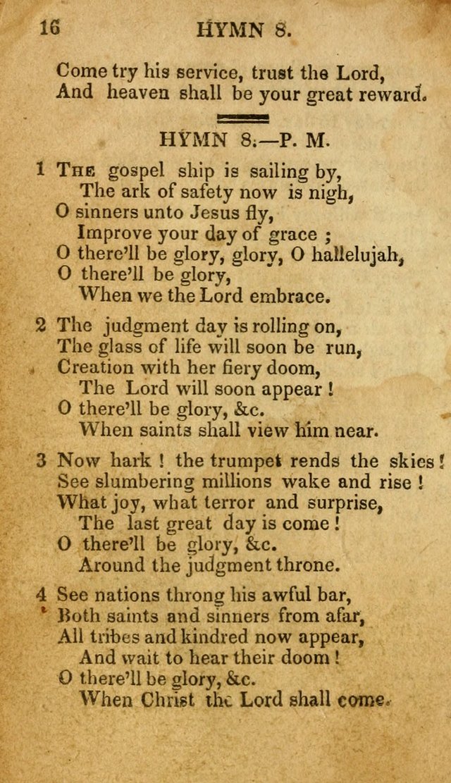 The New and Improved Camp Meeting Hymn Book: being a choice selection of hymns from the most approved authors. Designed to aid in the public and private devotions of Christians page 23