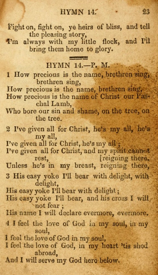 The New and Improved Camp Meeting Hymn Book: being a choice selection of hymns from the most approved authors. Designed to aid in the public and private devotions of Christians page 30