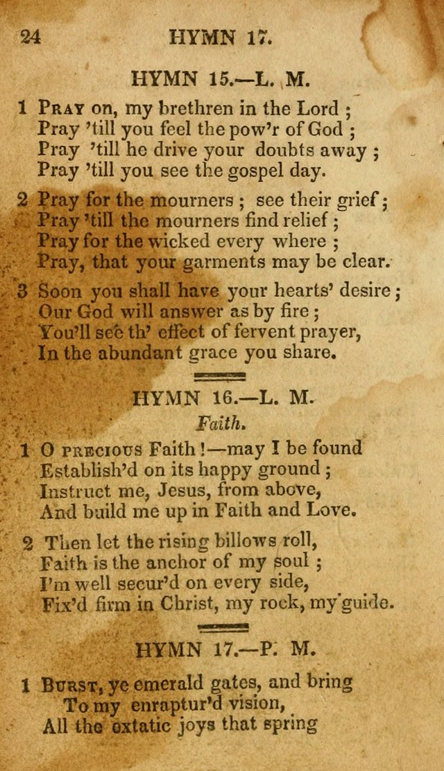 The New and Improved Camp Meeting Hymn Book: being a choice selection of hymns from the most approved authors. Designed to aid in the public and private devotions of Christians page 31