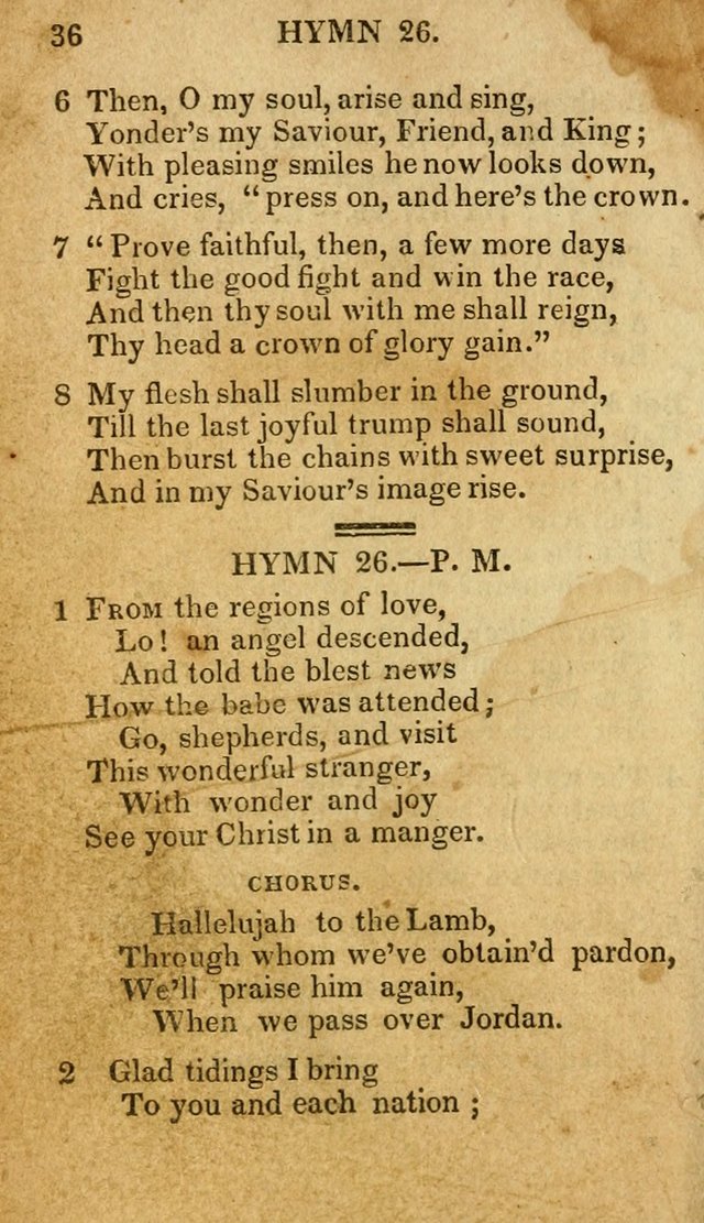 The New and Improved Camp Meeting Hymn Book: being a choice selection of hymns from the most approved authors. Designed to aid in the public and private devotions of Christians page 43