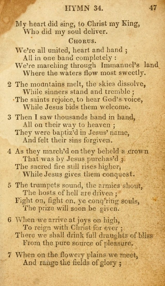 The New and Improved Camp Meeting Hymn Book: being a choice selection of hymns from the most approved authors. Designed to aid in the public and private devotions of Christians page 54