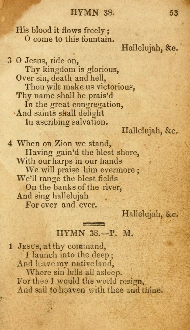 The New and Improved Camp Meeting Hymn Book: being a choice selection of hymns from the most approved authors. Designed to aid in the public and private devotions of Christians page 60