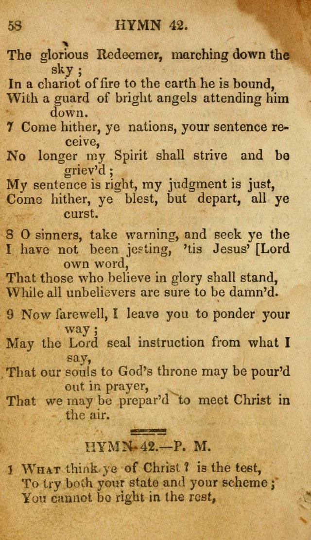 The New and Improved Camp Meeting Hymn Book: being a choice selection of hymns from the most approved authors. Designed to aid in the public and private devotions of Christians page 65