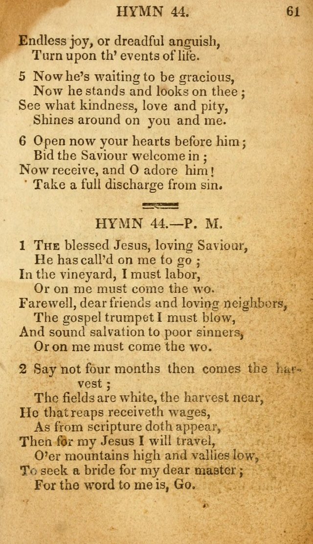 The New and Improved Camp Meeting Hymn Book: being a choice selection of hymns from the most approved authors. Designed to aid in the public and private devotions of Christians page 68