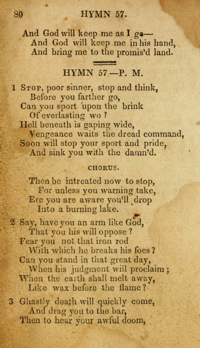 The New and Improved Camp Meeting Hymn Book: being a choice selection of hymns from the most approved authors. Designed to aid in the public and private devotions of Christians page 87