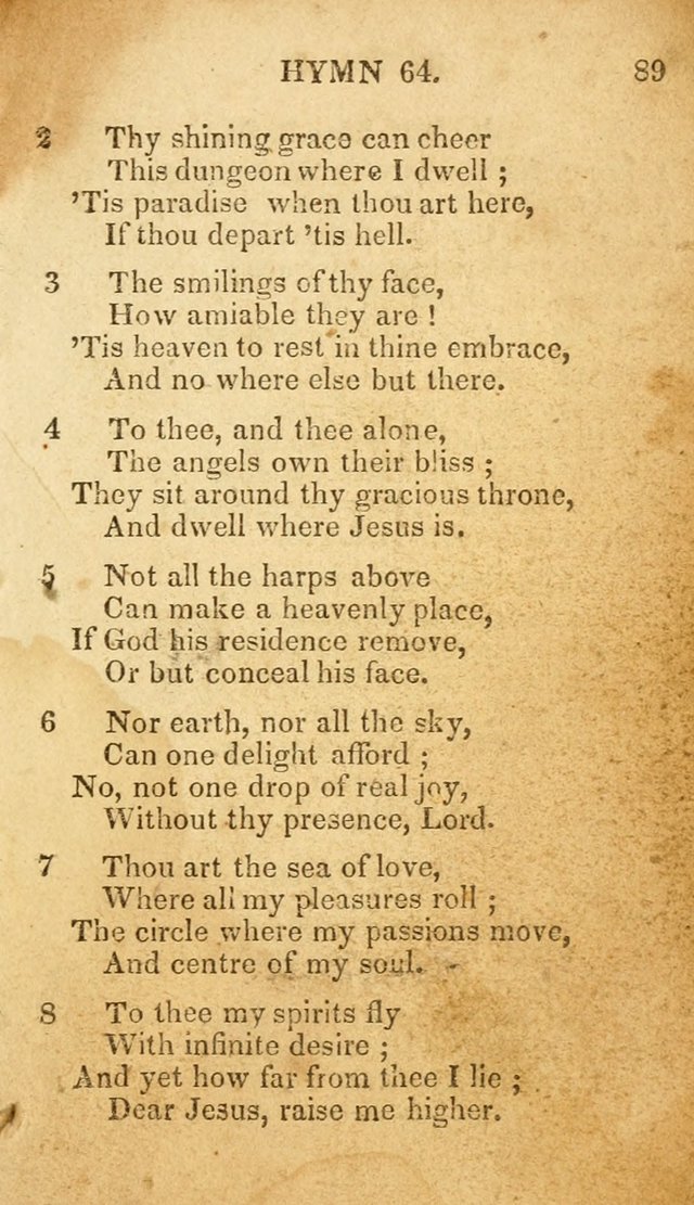 The New and Improved Camp Meeting Hymn Book: being a choice selection of hymns from the most approved authors. Designed to aid in the public and private devotions of Christians page 96