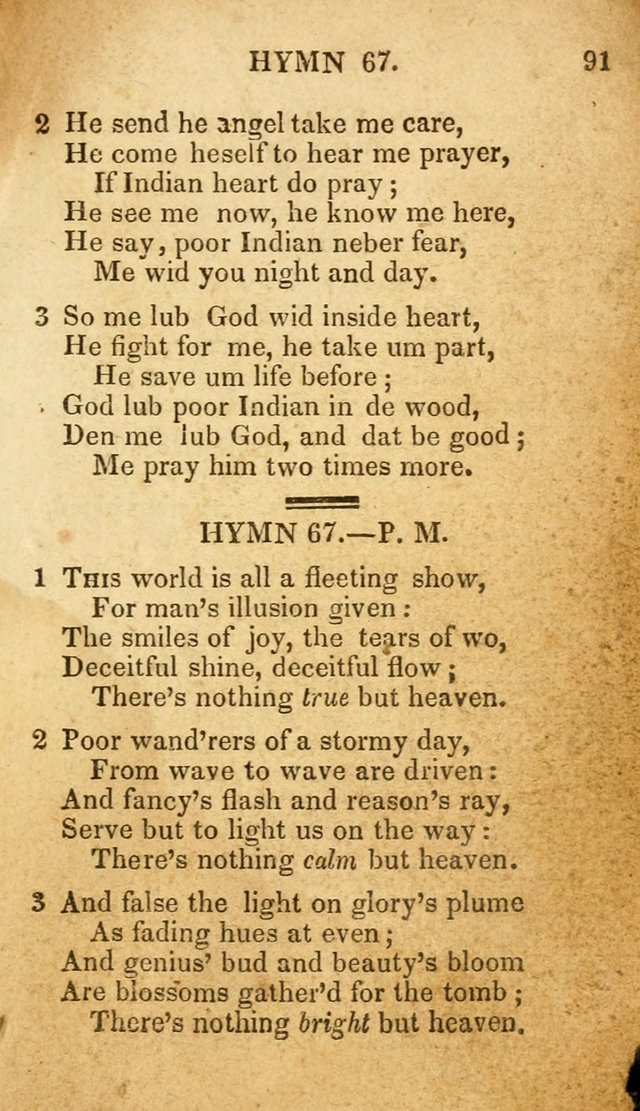 The New and Improved Camp Meeting Hymn Book: being a choice selection of hymns from the most approved authors. Designed to aid in the public and private devotions of Christians page 98