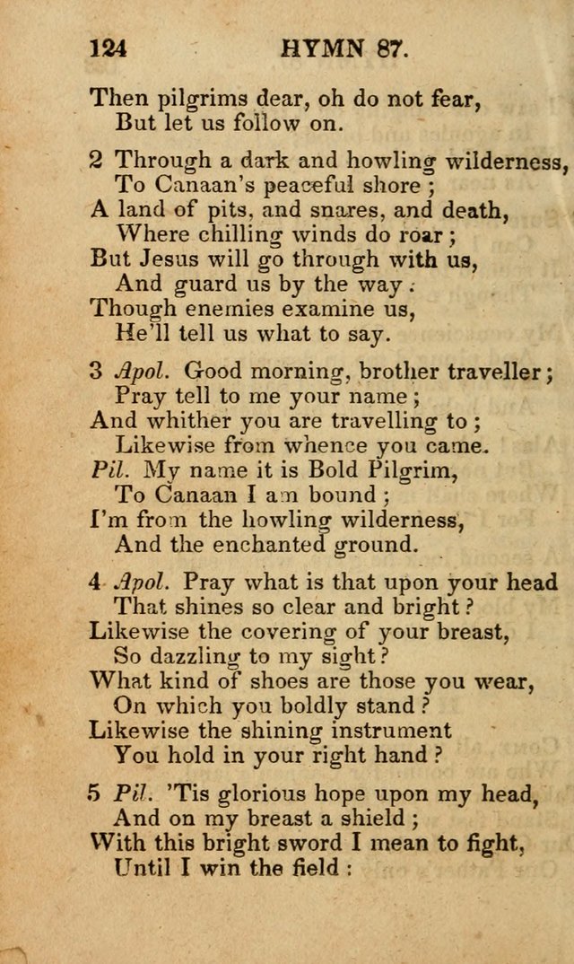 The New and Improved Camp Meeting Hymn Book; being a choice selection of hymns from the most approved authors designed to aid in the public and private devotion of Christians (4th ed. Stereotype) page 126