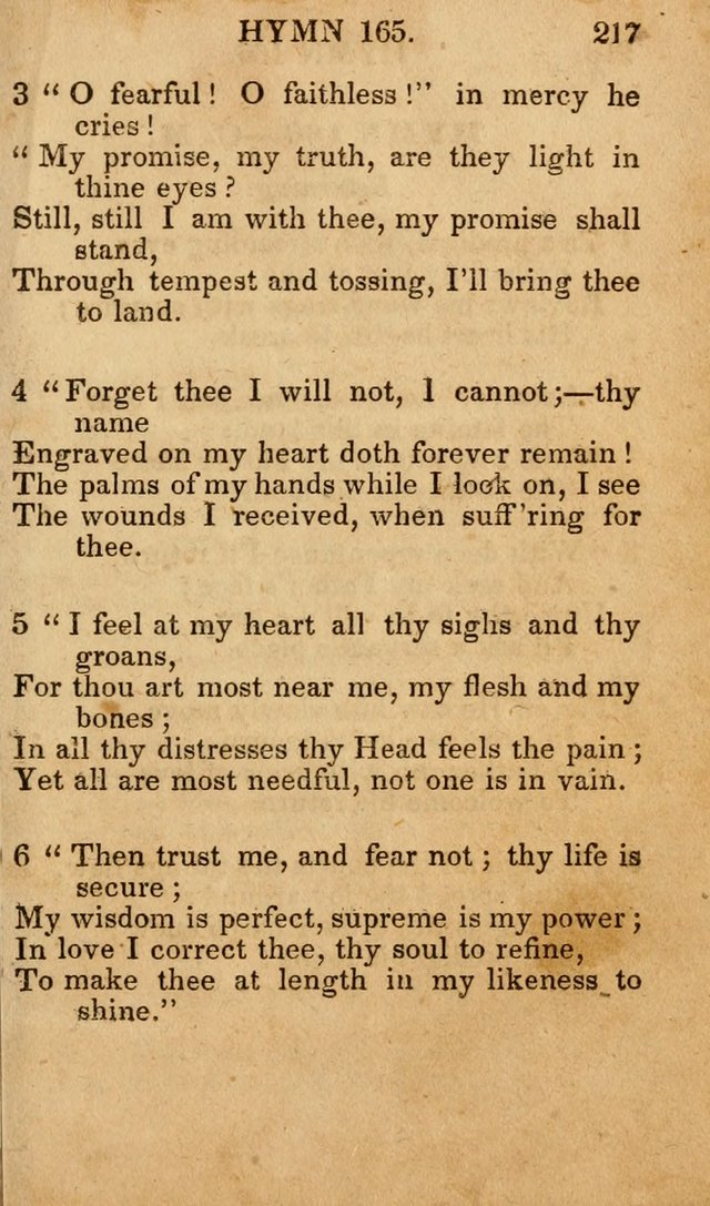 The New and Improved Camp Meeting Hymn Book; being a choice selection of hymns from the most approved authors designed to aid in the public and private devotion of Christians (4th ed. Stereotype) page 219