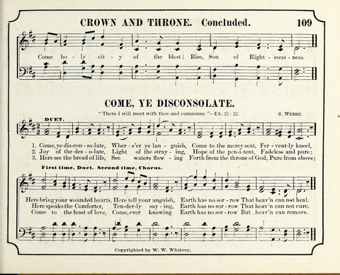 New Joy Bells: a collection of choice music for the Sunday-school, embracing several first prize songs written for the national content, besides a select variety of new songs never published before page 109