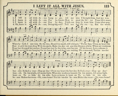 New Joy Bells: a collection of choice music for the Sunday-school, embracing several first prize songs written for the national content, besides a select variety of new songs never published before page 113